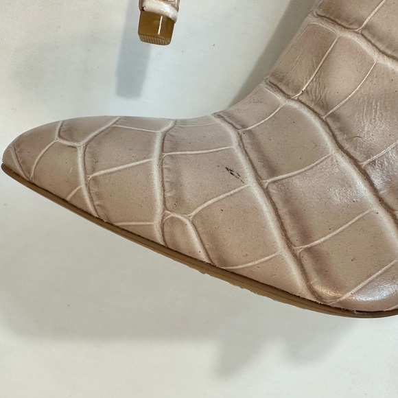 Vince Camuto Beige/Nude Croc Knee High Boots - Picture 13 of 13